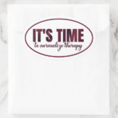 Het is tijd om de therapie te normaliseren ovale sticker (Tas)
