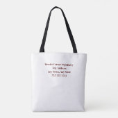 Het is tijd om de therapie te normaliseren tote bag (Achterkant)