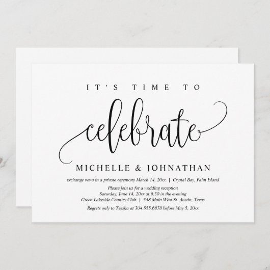 Het is tijd om een feest te vieren. kaart (Voorkant / Achterkant)