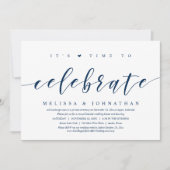 Het is tijd om een feest te vieren met een weddens kaart (Voorkant)