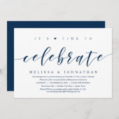 Het is tijd om een feest te vieren met een weddens kaart (Voorkant / Achterkant)