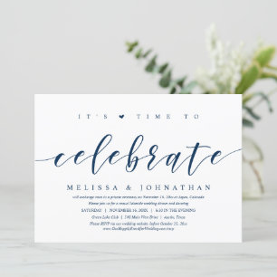 Het is tijd om een feest te vieren met een weddens kaart