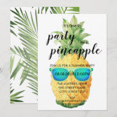 Het Is Tijd Om Feest te Vieren als een Ananas Kaart (Voorkant / Achterkant)