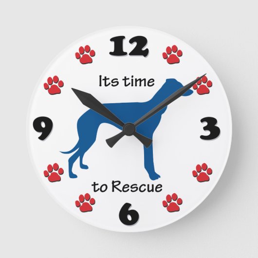 Het is tijd om Greyhounds te redden Ronde Klok (Voorkant)