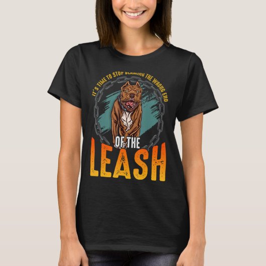 Het is tijd om het verkeerde einde van de leiband  t-shirt (Voorkant)