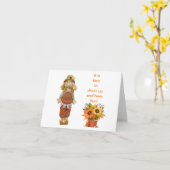 HET IS TIJD OM "JE AAN TE KLEDEN EN PLEZIER TE HEB KAART (Gele Bloem)