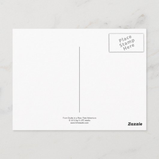 Het is tijd om je eenden in een Briefkaart te rang (Achterkant)