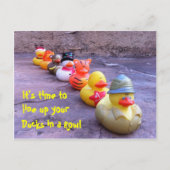 Het is tijd om je eenden in een Briefkaart te rang (Voorkant)