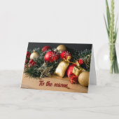 HET IS TIJD OM 'JOU' PRETTIG KERSTFEEST TE WENSEN KAART (Voorkant)