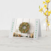 HET IS **TIJD OM KERSTMIS TE VIEREN** KAART (Gele Bloem)