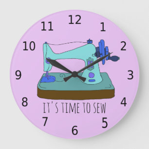 Het is tijd om met cijfers te naaien grote klok