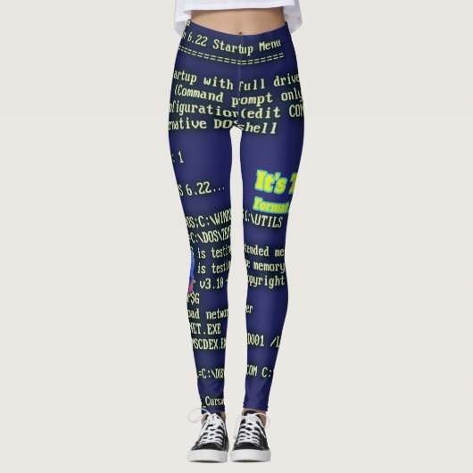 Het Is Tijd Om Mijn Laptop Te Formatteren Leggings (Voorkant)