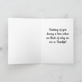 HET IS TIJD OM NA TE DENKEN WAAROM WE THANKSGIVING KAART (Binnen)