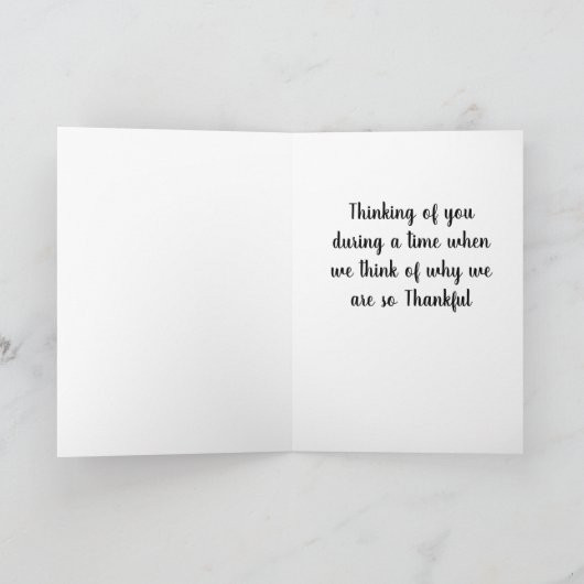 HET IS TIJD OM NA TE DENKEN WAAROM WE THANKSGIVING KAART (Binnen)