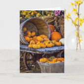 HET IS TIJD OM NA TE DENKEN WAAROM WE THANKSGIVING KAART (Gele Bloem)