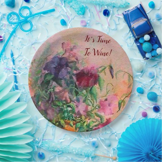 Het is tijd om Napkins te wijn Papieren Bordje (Feest)