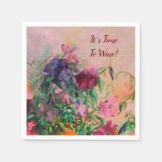 Het is tijd om Napkins te wijn Servet (Voorkant)