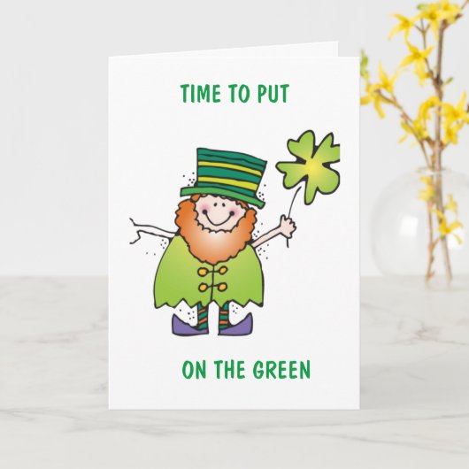 HET IS TIJD OM OP DE GROENE KAART TE ZETTEN (Gele Bloem)