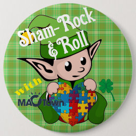 Het is tijd om Sham-Rock & Roll met MACTown Ronde Button 6,0 Cm