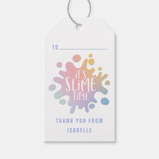 Het is tijd om te bedanken cadeaulabel (Voorkant)