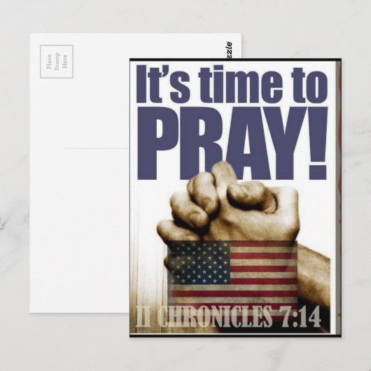 Het is tijd om te bidden briefkaart (Voorkant / Achterkant)
