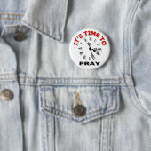 Het is tijd om te bidden ronde button 5,7 cm (In situ)