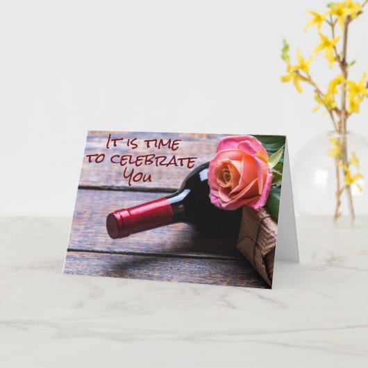 HET IS TIJD OM TE CELEBRATEN **U* LOOPKAART KAART (Gele Bloem)