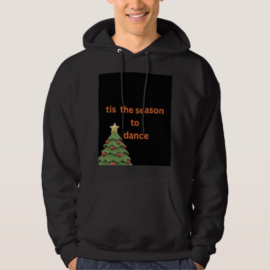 Het Is Tijd om te Dansen Kerstmis Hoodie (Voorkant)