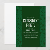 Het is tijd om te feesten Golf Thema Pensioenfeest Kaart (Voorkant / Achterkant)