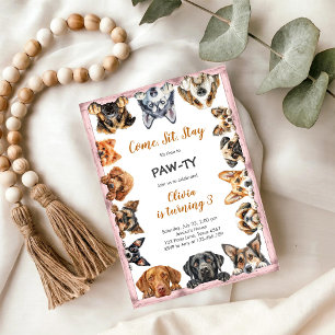 Het is tijd om te feesten Verjaardagsfeest Dieren  Kaart