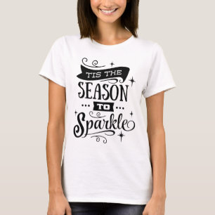 HET IS TIJD OM TE FONKELEN Kerst Script Modern T-shirt