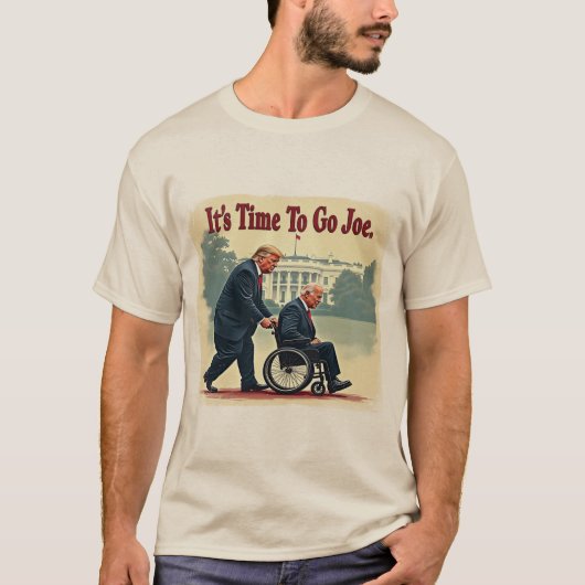 Het is tijd om te gaan Joe" T-shirt - Anti Biden,  (Voorkant)