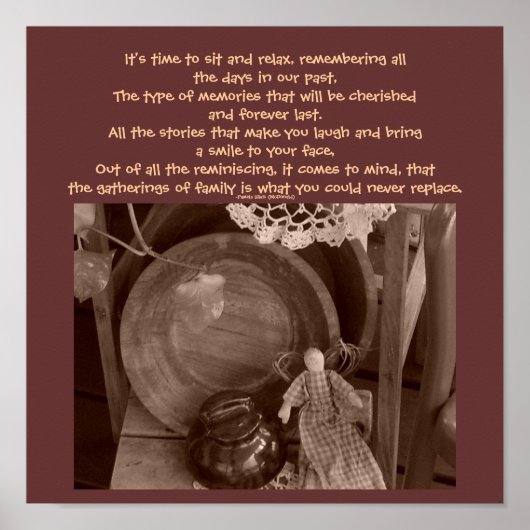 Het is tijd om te gaan zitten en te ontspannen, .. poster (Voorkant)