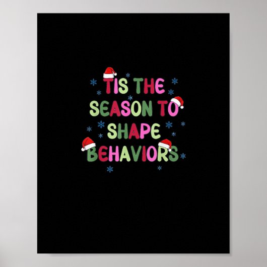 Het Is Tijd Om Te Gedragen Kerstmis Gedrag Analyse Poster (Voorkant)