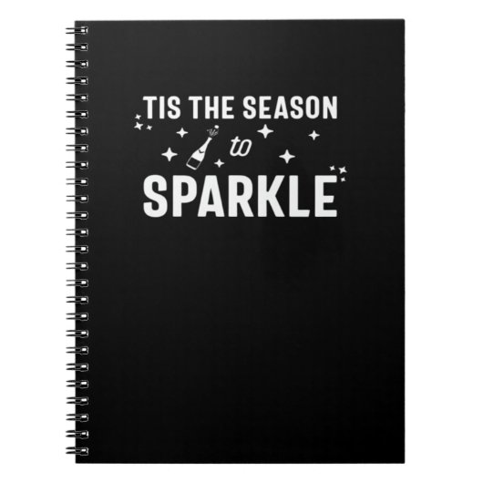 Het Is Tijd Om Te Glanzen - Humor Witte Design Notitieboek (Voorkant)