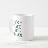 Het is tijd om te ontspannen  koffiemok (Voorkant links)