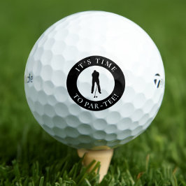 Het Is Tijd Om Te Par-Tee  Grappig Monogram Voor H Golfballen