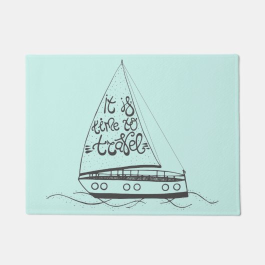 Het is tijd om te reizen deurmat (Voorkant)