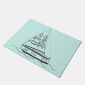 Het is tijd om te reizen deurmat (Schuin)