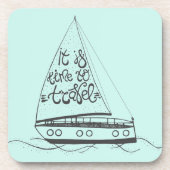 Het is tijd om te reizen drankjes onderzetter (Voorkant)