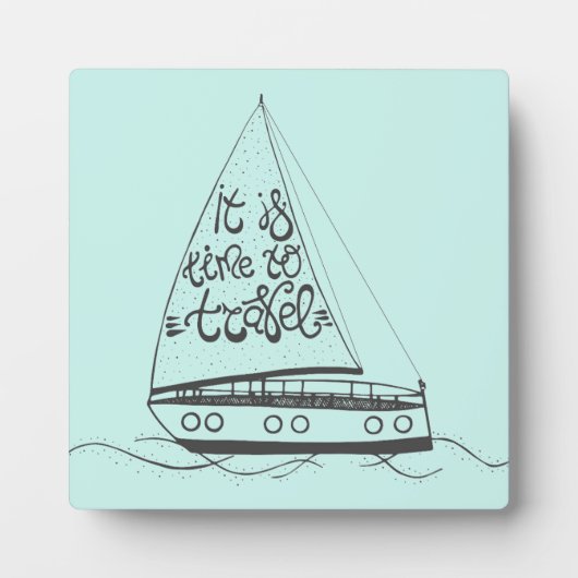 Het is tijd om te reizen fotoplaat (Voorkant)