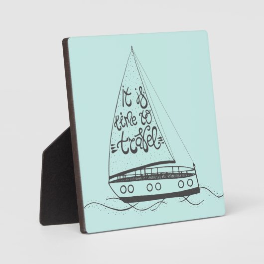 Het is tijd om te reizen fotoplaat (Voorkant)