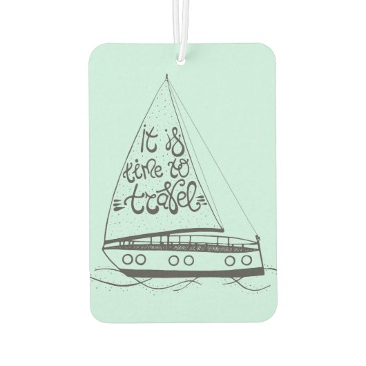 Het is tijd om te reizen luchtverfrisser (Achterkant)