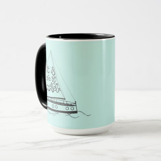 Het is tijd om te reizen mok (Voorkant links)