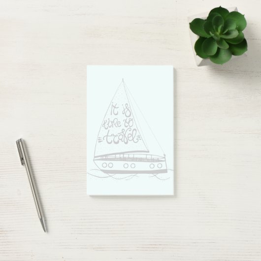 Het is tijd om te reizen post-it® notes (Kantoor)