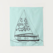 Het is tijd om te reizen wandkleed (Voorkant)