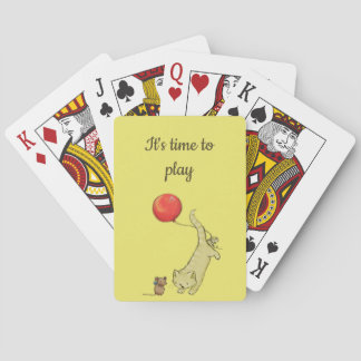 Het is tijd om te spelen pokerkaarten