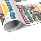 Het is Tijd om te Surfen - Hawaï Cadeaupapier (Rol Hoek)