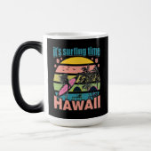Het is tijd om te surfen - Hawaii Magische Mok (Links)
