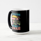 Het is tijd om te surfen - Hawaii Magische Mok (Voorkant links)